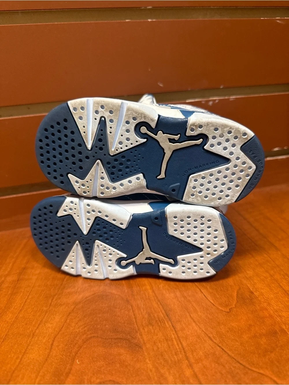 Nike Jordan Baby Toddler High Top Sneakers White Blue Size 6C